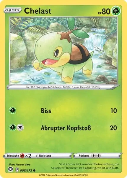 Chelast 006/172 – Pokémon Strahlende Sterne Karte