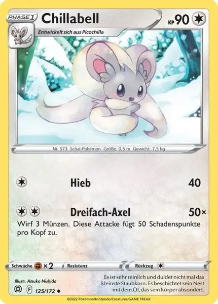 Chillabell 125/172 – Pokémon Strahlende Sterne Karte