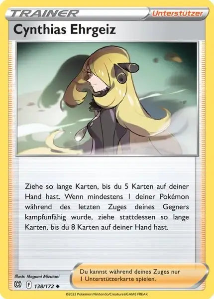 Cynthias 138/172 – Pokémon Strahlende Sterne Karte