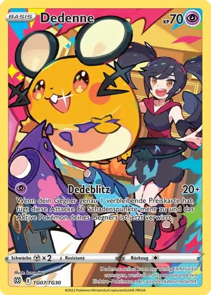 Dedenne TG07 – Pokémon Strahlende Sterne Karte