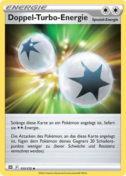 Doppel Turbo Energie 151/172 – Pokémon Strahlende Sterne Karte