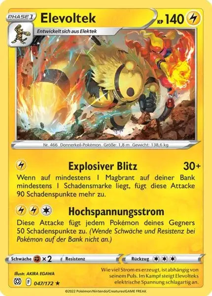 Elevoltek 047/172 – Pokémon Strahlende Sterne Karte