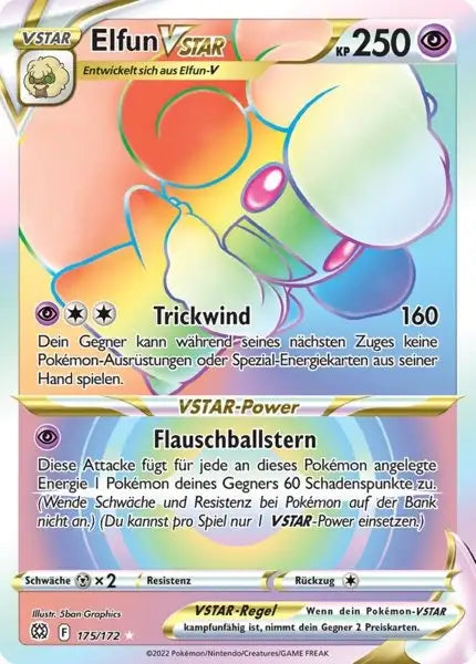 Elfun VSTAR 175/172 – Pokémon Strahlende Sterne Karte