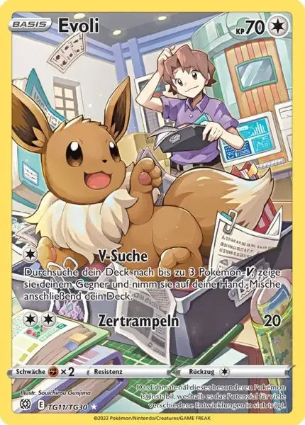 Evoli TG11 – Pokémon Strahlende Sterne Karte