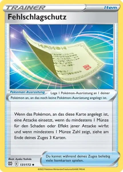 Fehlschlagschutz 131/172 – Pokémon Strahlende Sterne Karte