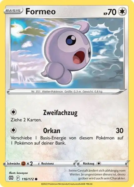 Formeo 116/172 – Pokémon Strahlende Sterne Karte