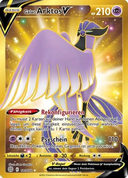 Galar Arktos V 181/172 – Pokémon Strahlende Sterne Karte