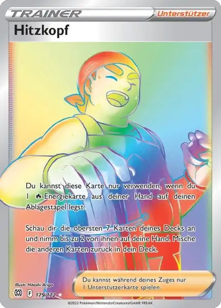 Hitzkopf 179/172 – Pokémon Strahlende Sterne Karte