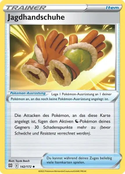 Jagdhandschuhe 142/172 – Pokémon Strahlende Sterne Karte