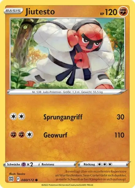 Jiutesto 080/172 – Pokémon Strahlende Sterne Karte