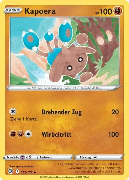 Kapoera 072/172 – Pokémon Strahlende Sterne Karte