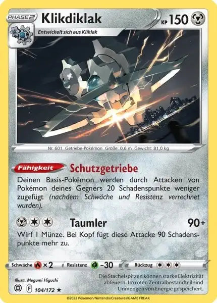 Klikdiklak 104/172 – Pokémon Strahlende Sterne Karte