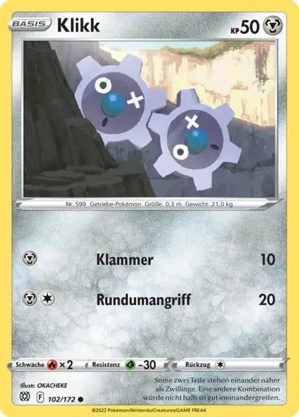 Klikk 102/172 – Pokémon Strahlende Sterne Karte