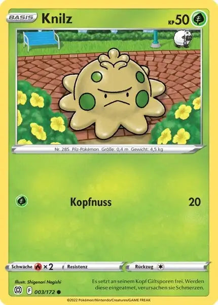 Knilz 003/172 – Pokémon Strahlende Sterne Karte