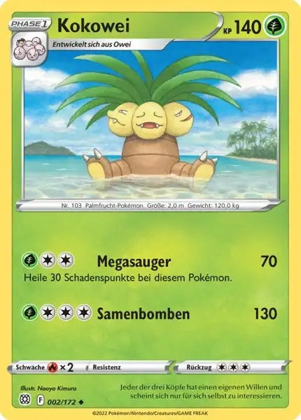 Kokowei 002/172 – Pokémon Strahlende Sterne Karte