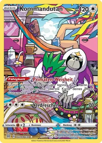 Kommandutan TG12 – Pokémon Strahlende Sterne Karte
