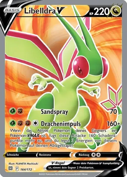 Libelldra V 164/172 – Pokémon Strahlende Sterne Karte