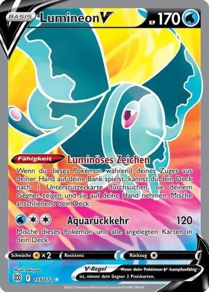 Lumineon V 155/172 – Pokémon Strahlende Sterne Karte