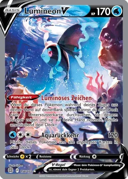 Lumineon V 156/172 – Pokémon Strahlende Sterne Karte