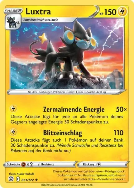 Luxtra 051/172 – Pokémon Strahlende Sterne Karte