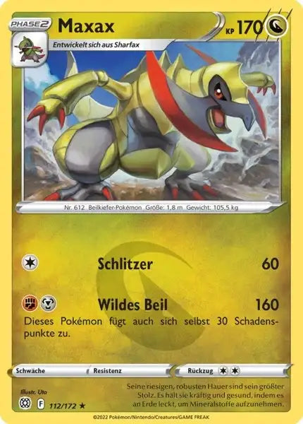 Maxax 112/172 – Pokémon Strahlende Sterne Karte