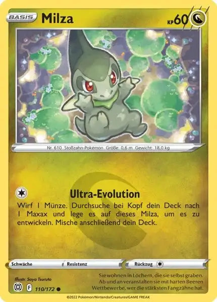 Milza 110/172 – Pokémon Strahlende Sterne Karte