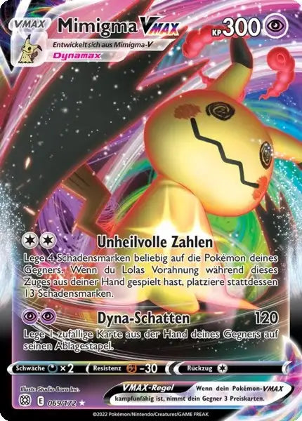 Mimigma VMAX 069/172 – Pokémon Strahlende Sterne Karte