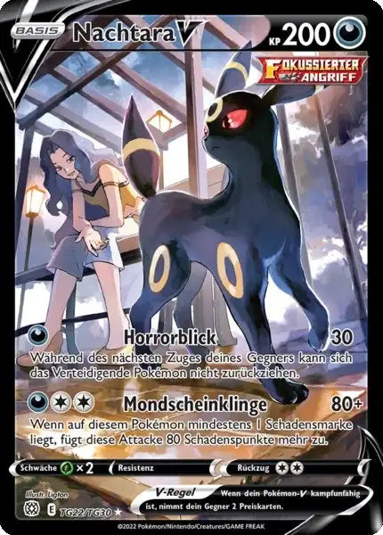 Nachtara V TG22 – Pokémon Strahlende Sterne Karte