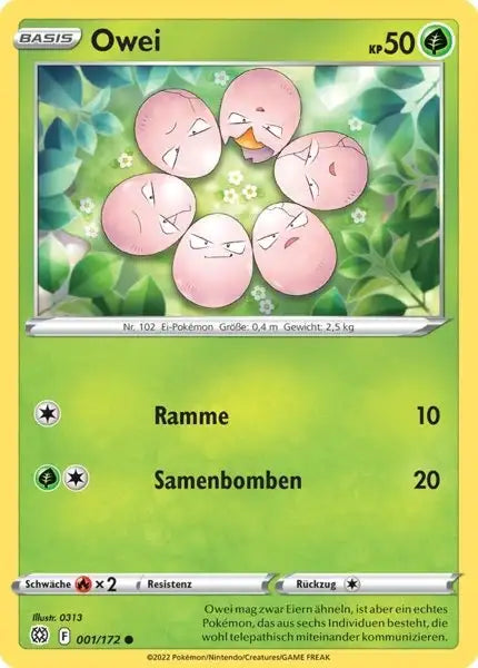 Owei 001/172 – Pokémon Strahlende Sterne Karte