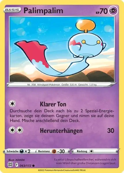 Palimpalim 063/172 – Pokémon Strahlende Sterne Karte