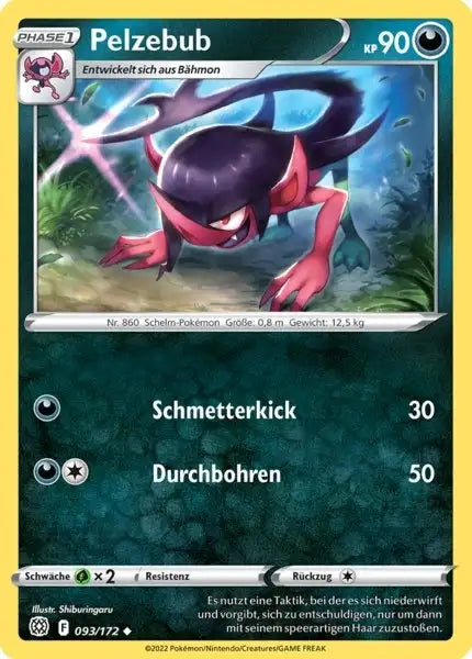 Pelzebub 093/172 – Pokémon Strahlende Sterne Karte