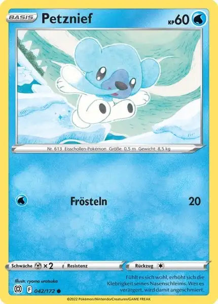 Petznief 042/172 – Pokémon Strahlende Sterne Karte
