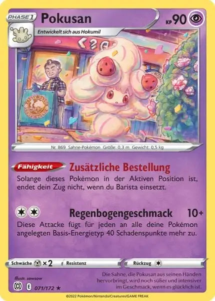 Pokusan 071/172 – Pokémon Strahlende Sterne Karte