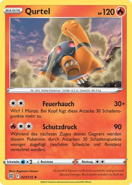 Qurtel 023/172 – Pokémon Strahlende Sterne Karte