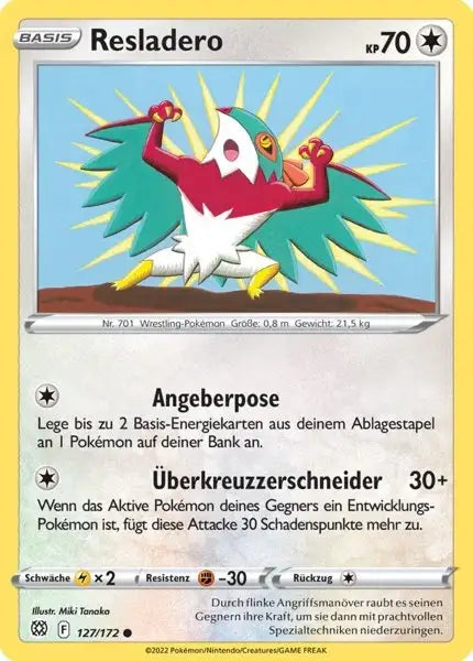 Resladero 127/172 – Pokémon Strahlende Sterne Karte