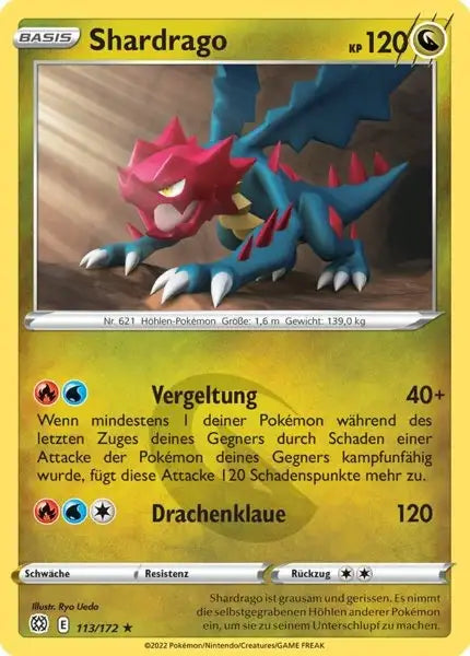Shardrago 113/172 – Pokémon Strahlende Sterne Karte
