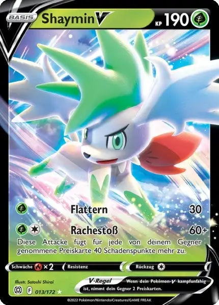 Shaymin V 013/172 – Pokémon Strahlende Sterne Karte