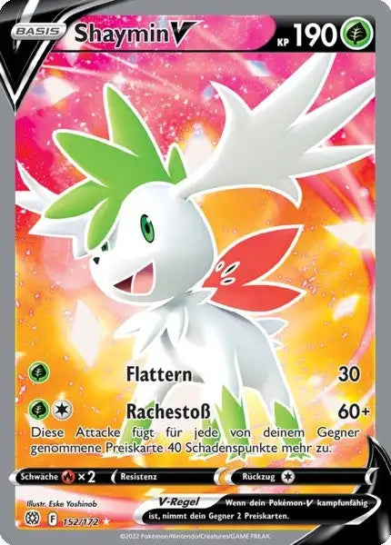 Shaymin V 152/172 – Pokémon Strahlende Sterne Karte