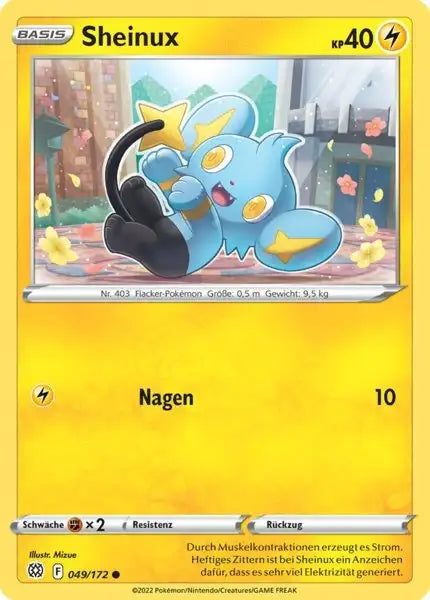 Sheinux 049/172 – Pokémon Strahlende Sterne Karte