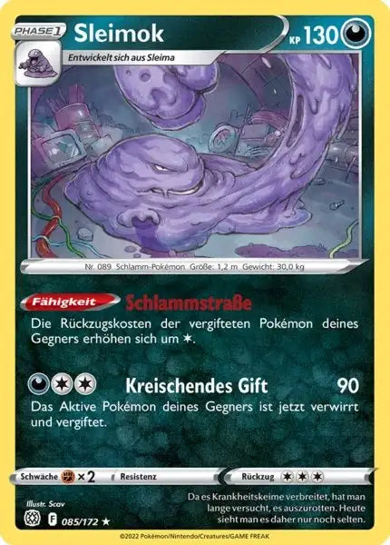 Sleimok 085/172 – Pokémon Strahlende Sterne Karte