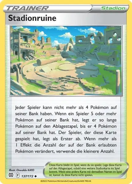 Stadionruine 137/172 – Pokémon Strahlende Sterne Karte