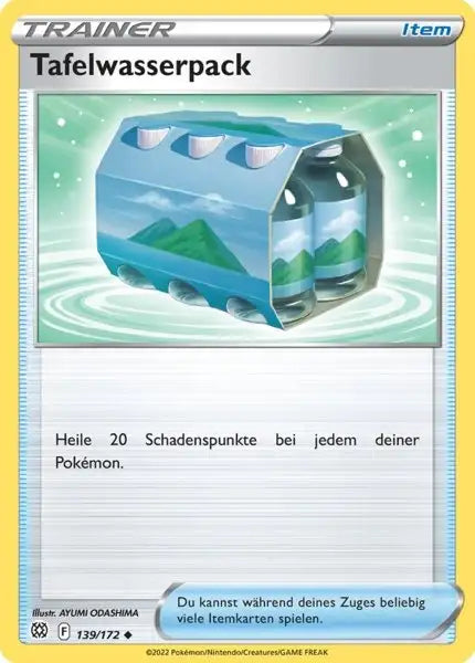 Tafelwasserpack 139/172 – Pokémon Strahlende Sterne Karte