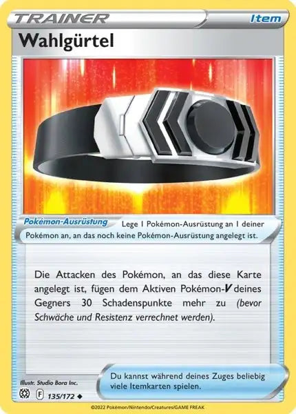 Wahlguertel 135/172 – Pokémon Strahlende Sterne Karte