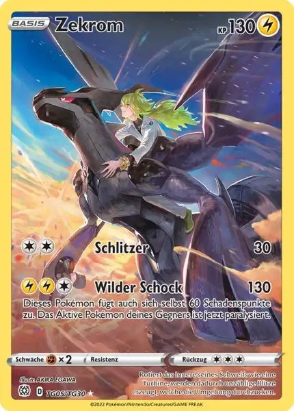 Zekrom TG05 – Pokémon Strahlende Sterne Karte