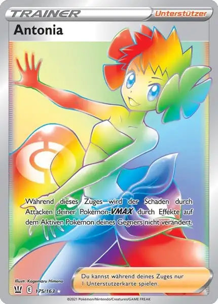 antonia 175/163 – Pokémon Kampfstile Karte