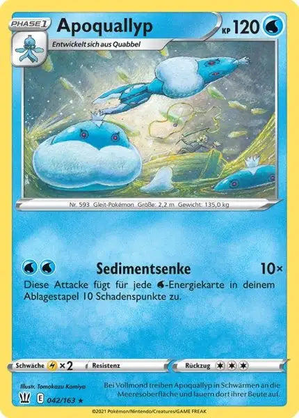 apoquallyp 042/163 – Pokémon Kampfstile Karte