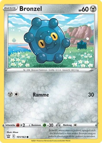 bronzel 101/163 – Pokémon Kampfstile Karte