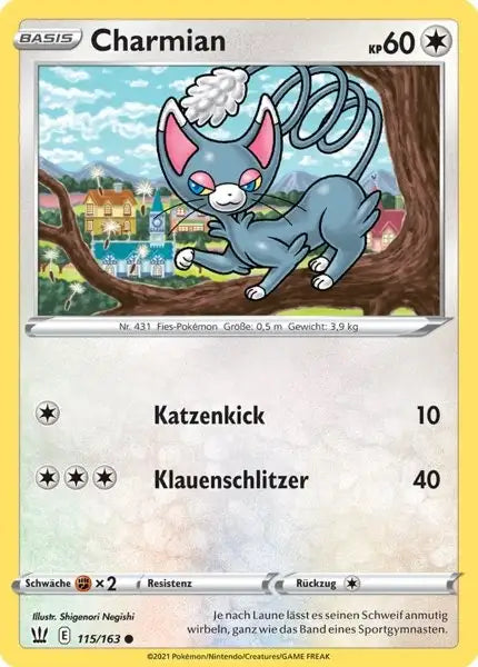 charmian 115/163 – Pokémon Kampfstile Karte
