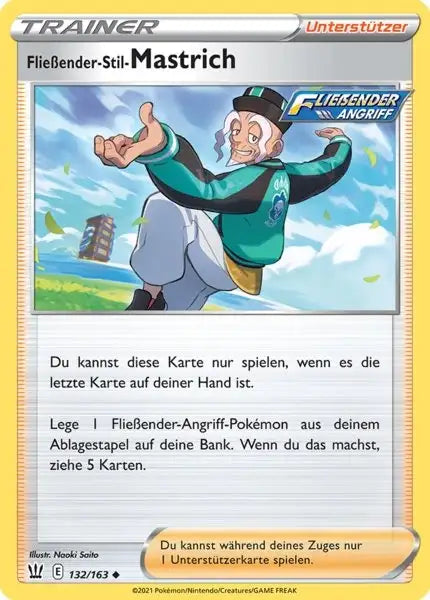 fliessender stil mastrich 132/163 – Pokémon Kampfstile Karte