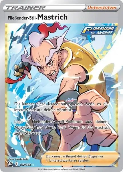 fliessender stil mastrich 162/163 – Pokémon Kampfstile Karte